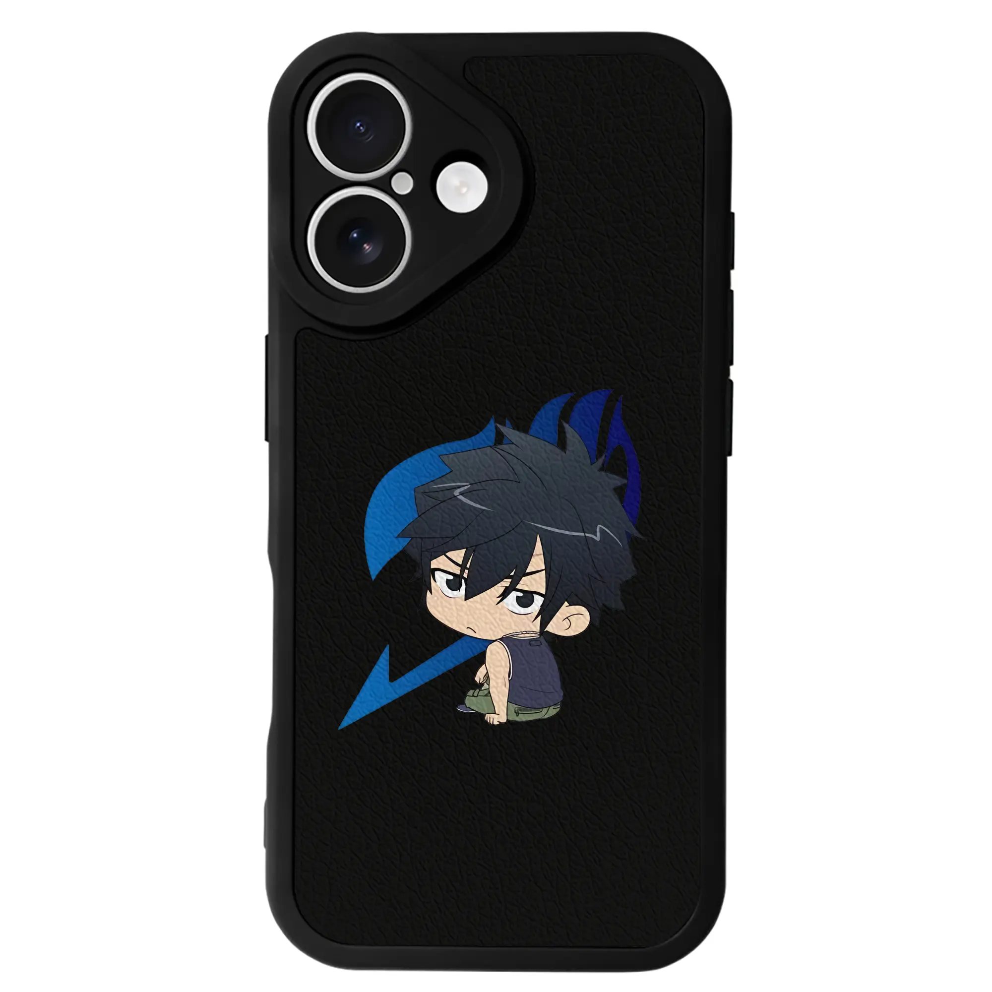 フェアリーテイル グッズ グレイ・フルバスター - IPhone 16シリーズ対応 ・ シリコンスマホケース ・ レザー調 ・ 高精度フィット ・ 耐衝撃 ・ ワイヤレス充電対応 ・ 精密カット